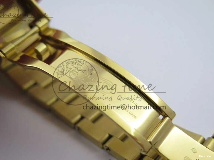 MiroTime 0306 Daytona 116589RBOW YG Rainbow Crystal BLF Best Edition Black Dial on YG Bracelet A SmoothTexture 3175